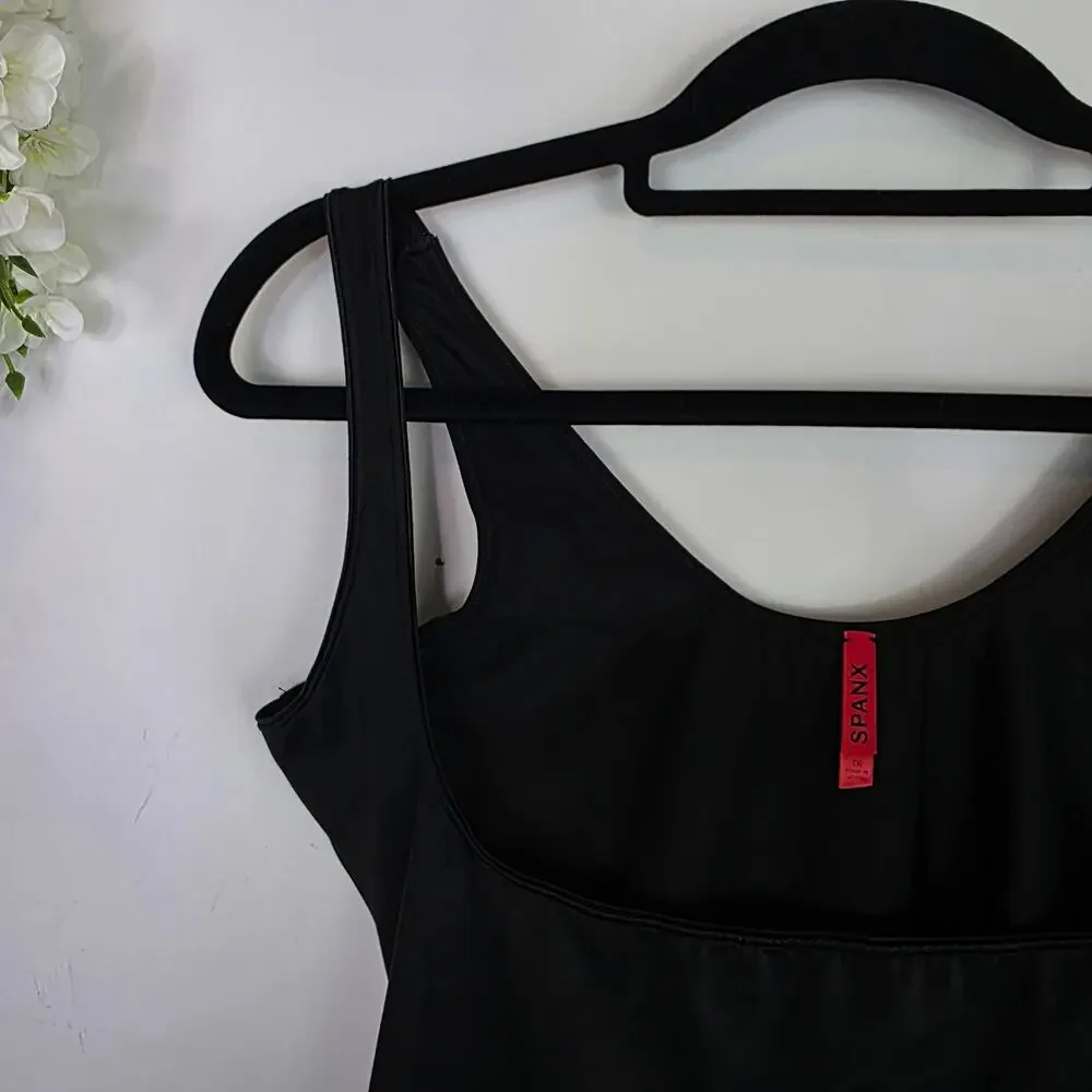 SPANX Slimplicity Open Bust Camisole Tank Size 1X Black Slimming Shapewear